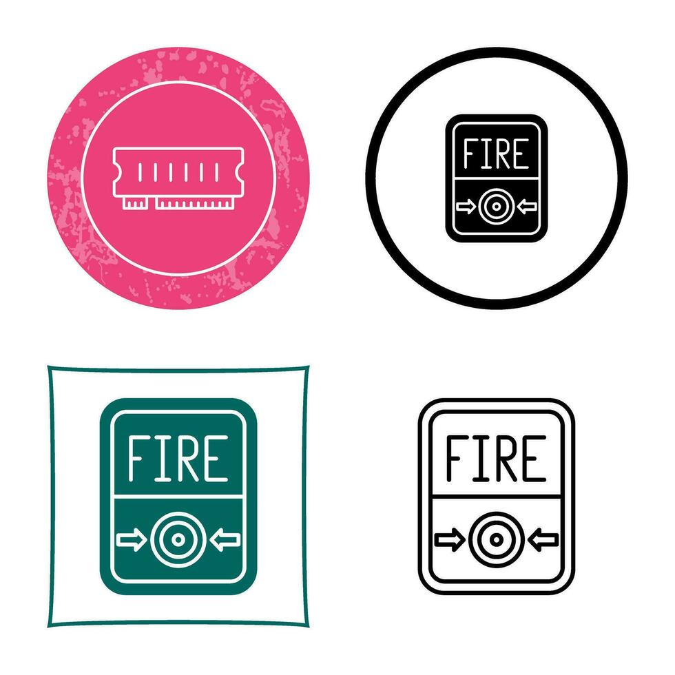 Fire Button Vector Icon