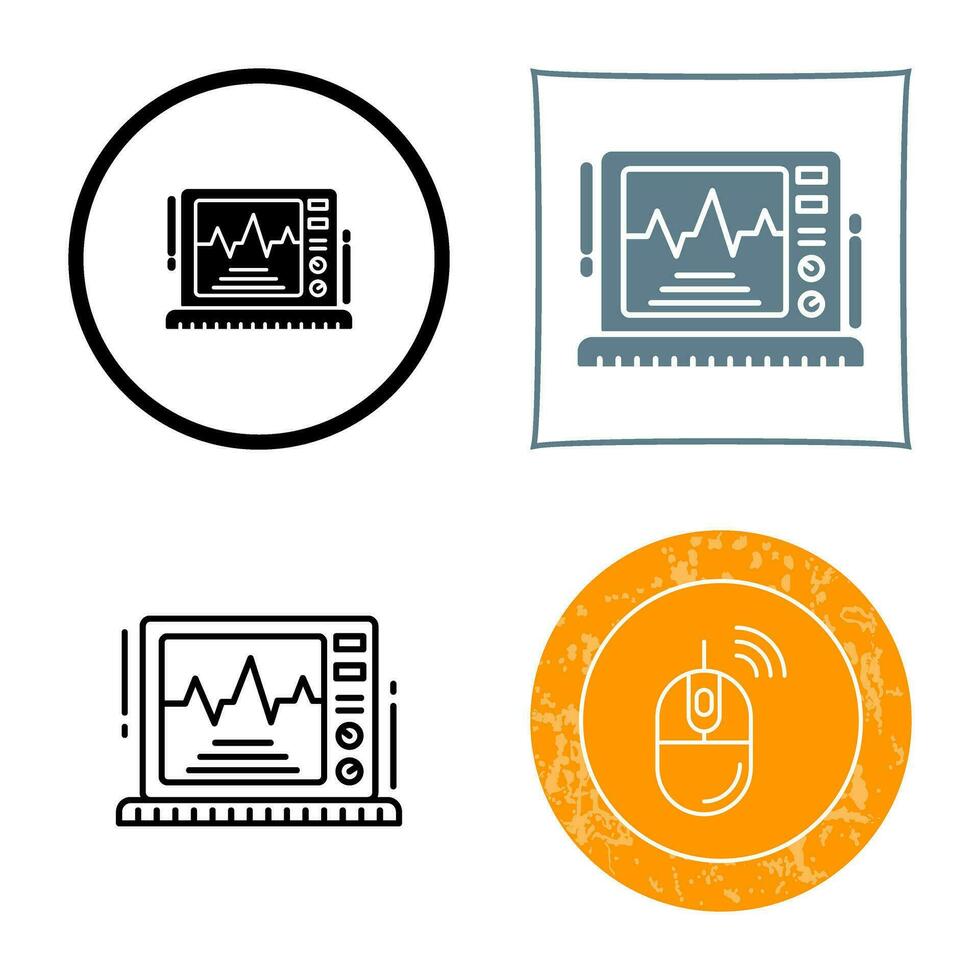 Ekg Monitor Vector Icon