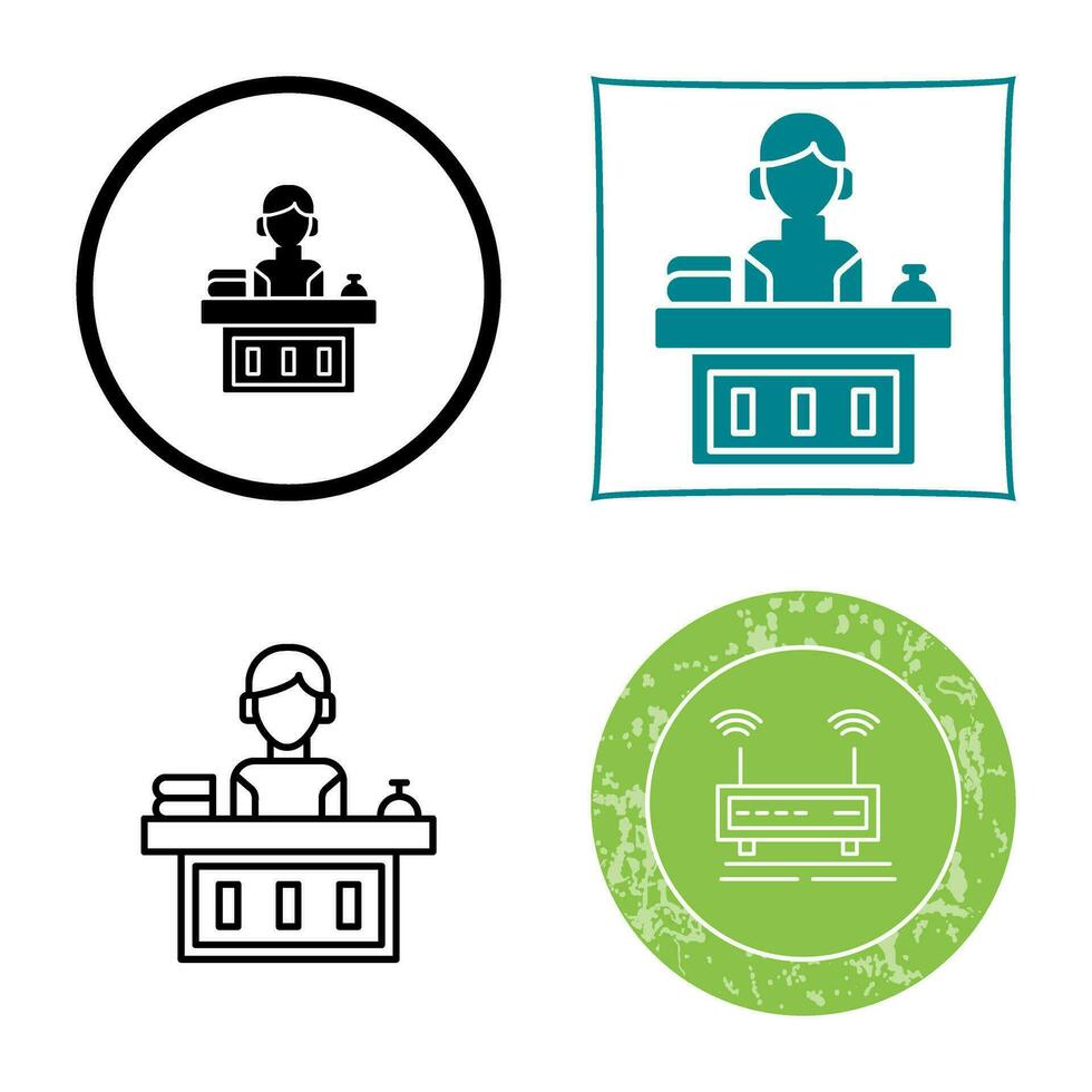 Office Reception Vector Icon