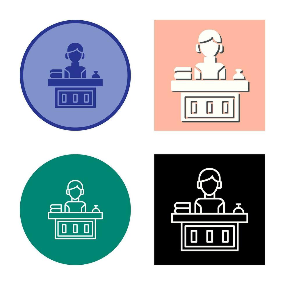 Office Reception Vector Icon