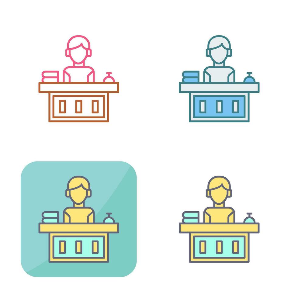 Office Reception Vector Icon