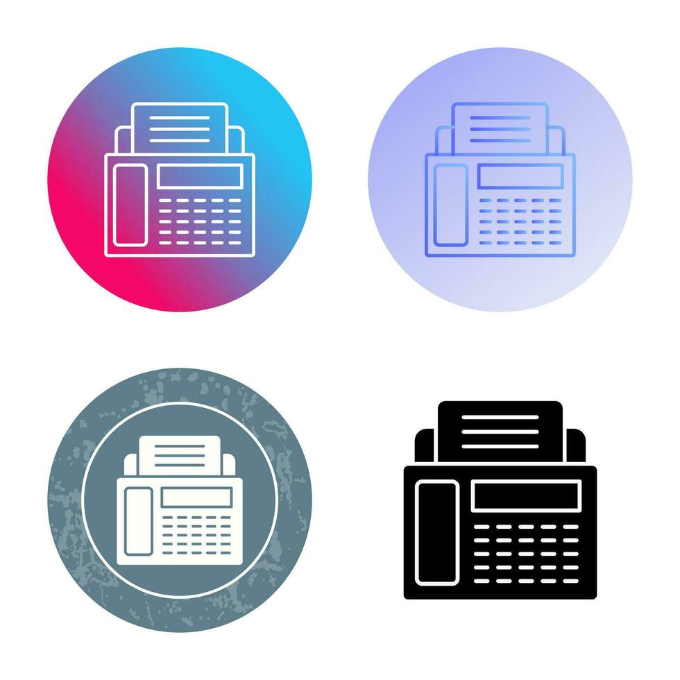 Fax Machine Vector Icon