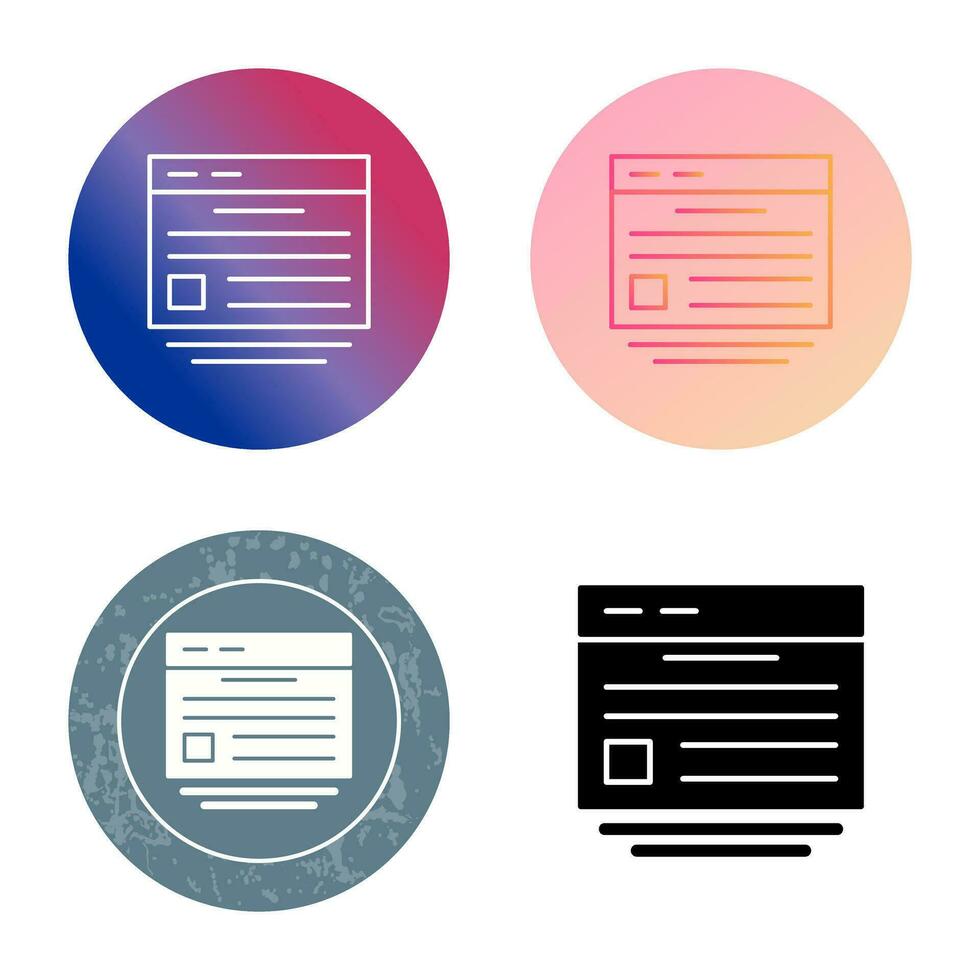 Website Vector Icon