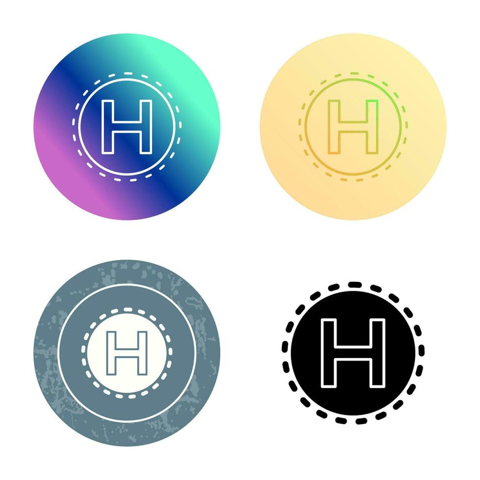 Helipad Vector Icon