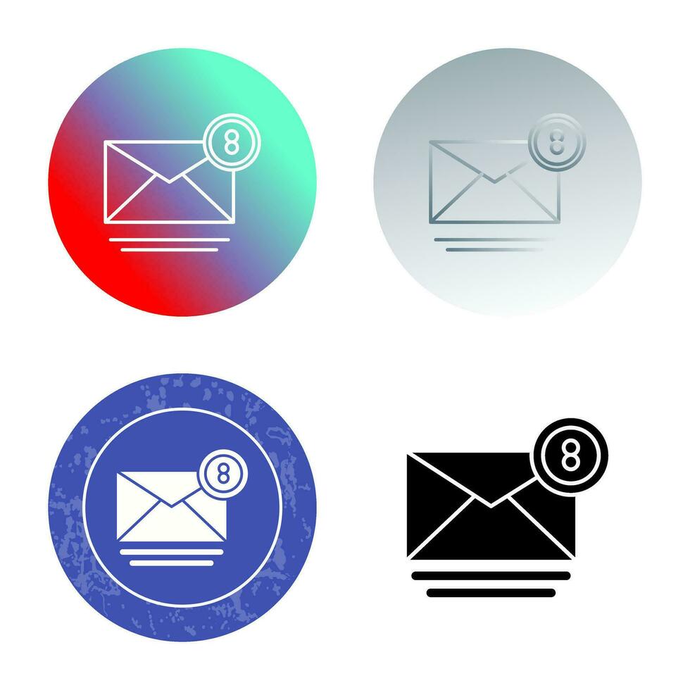 icono de vector de correo