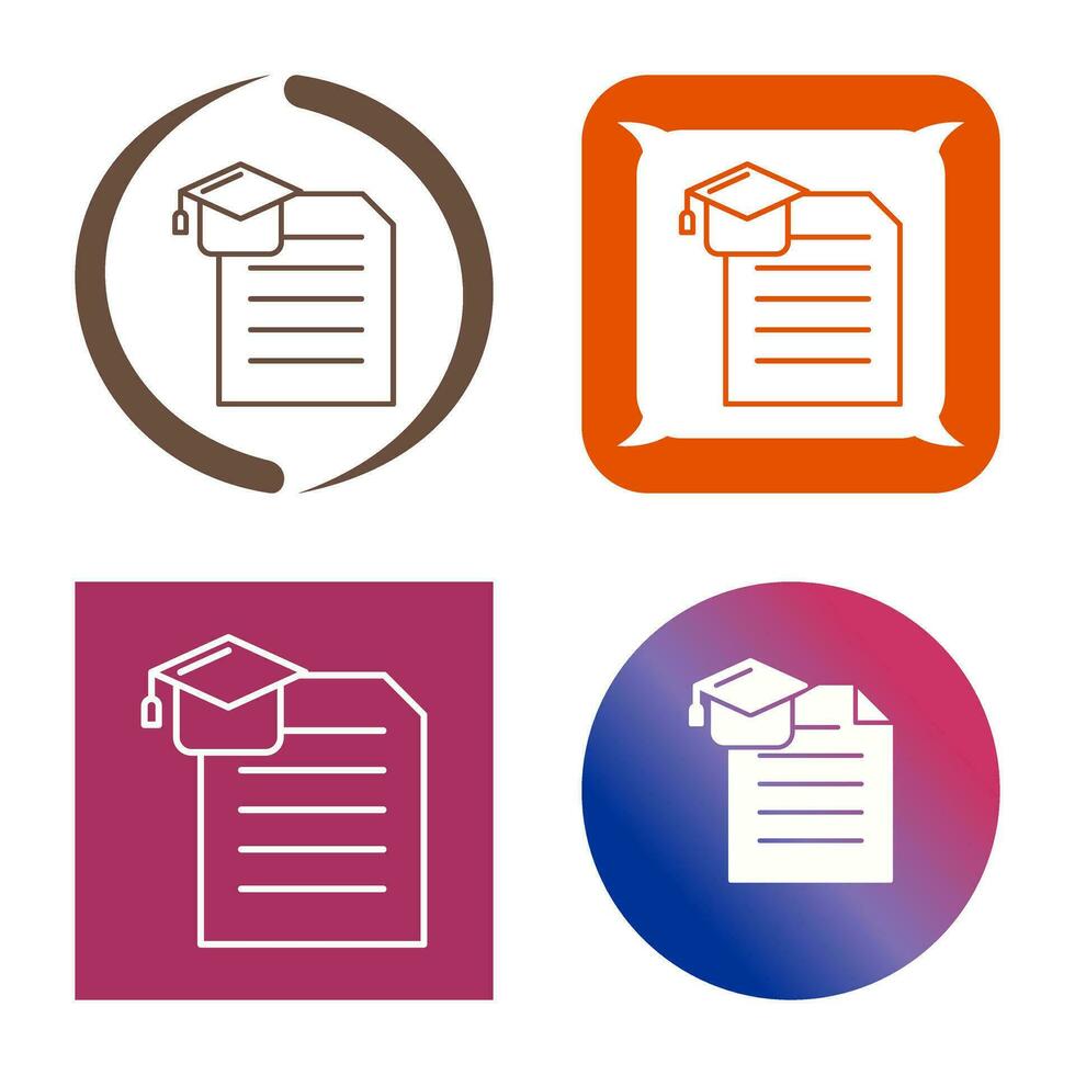 Degree Vector Icon