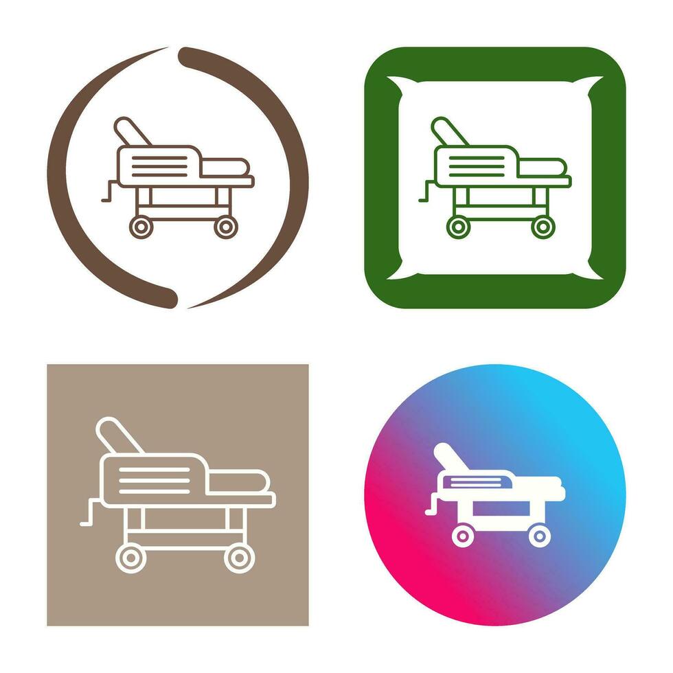 Hospital Bed Vector Icon