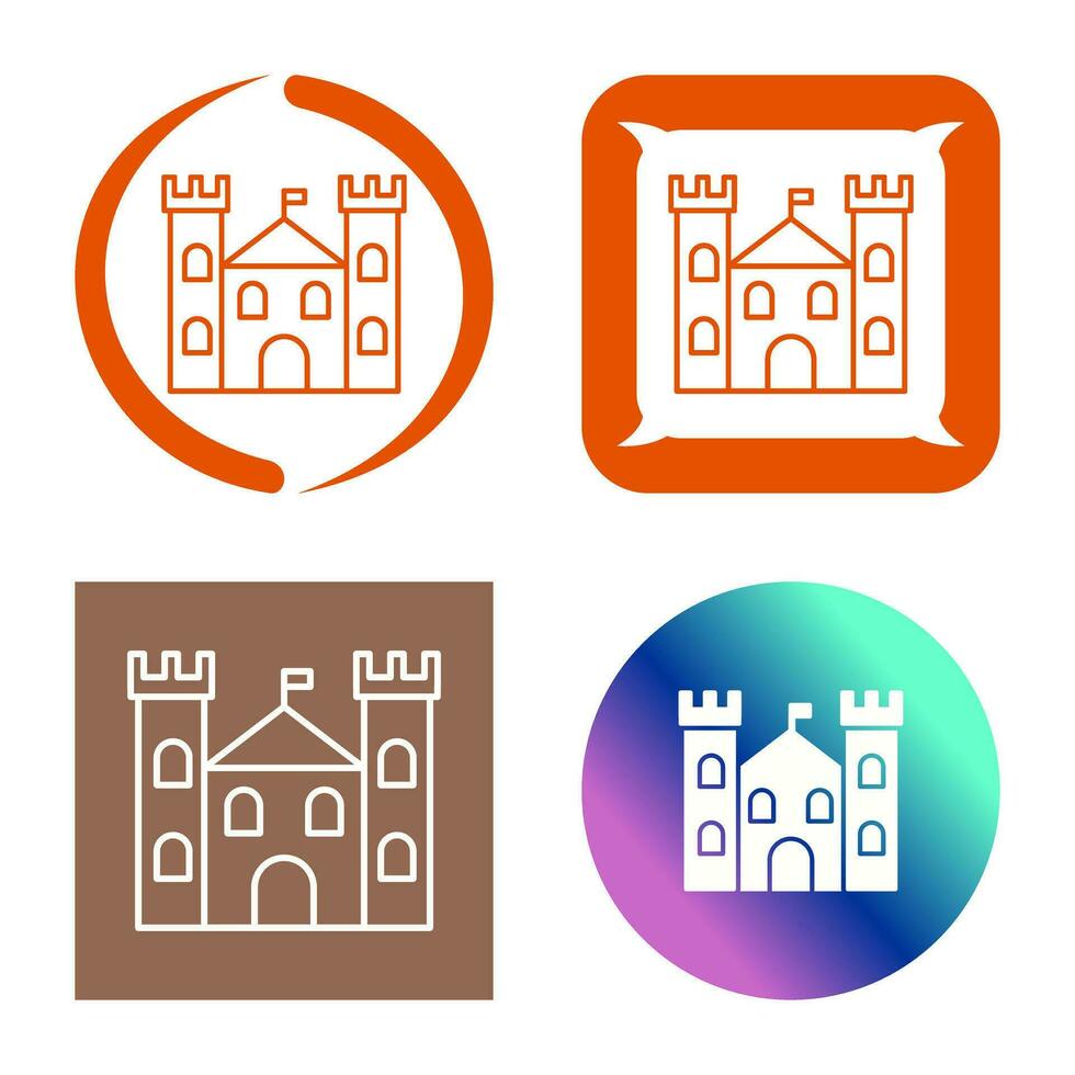 icono de vector de castillo