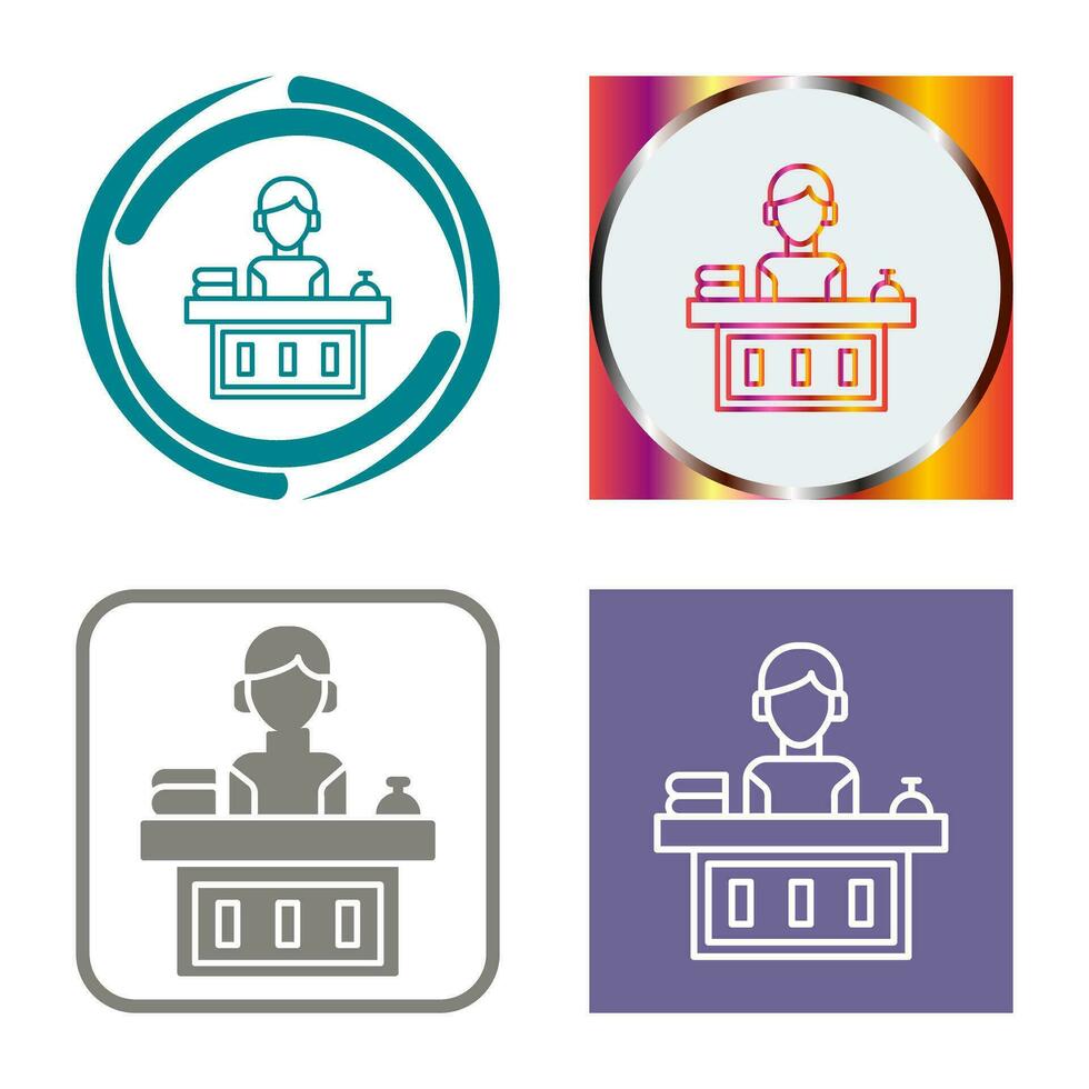 Office Reception Vector Icon