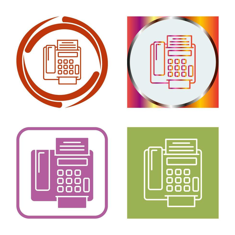 fax Machine Vector Icon