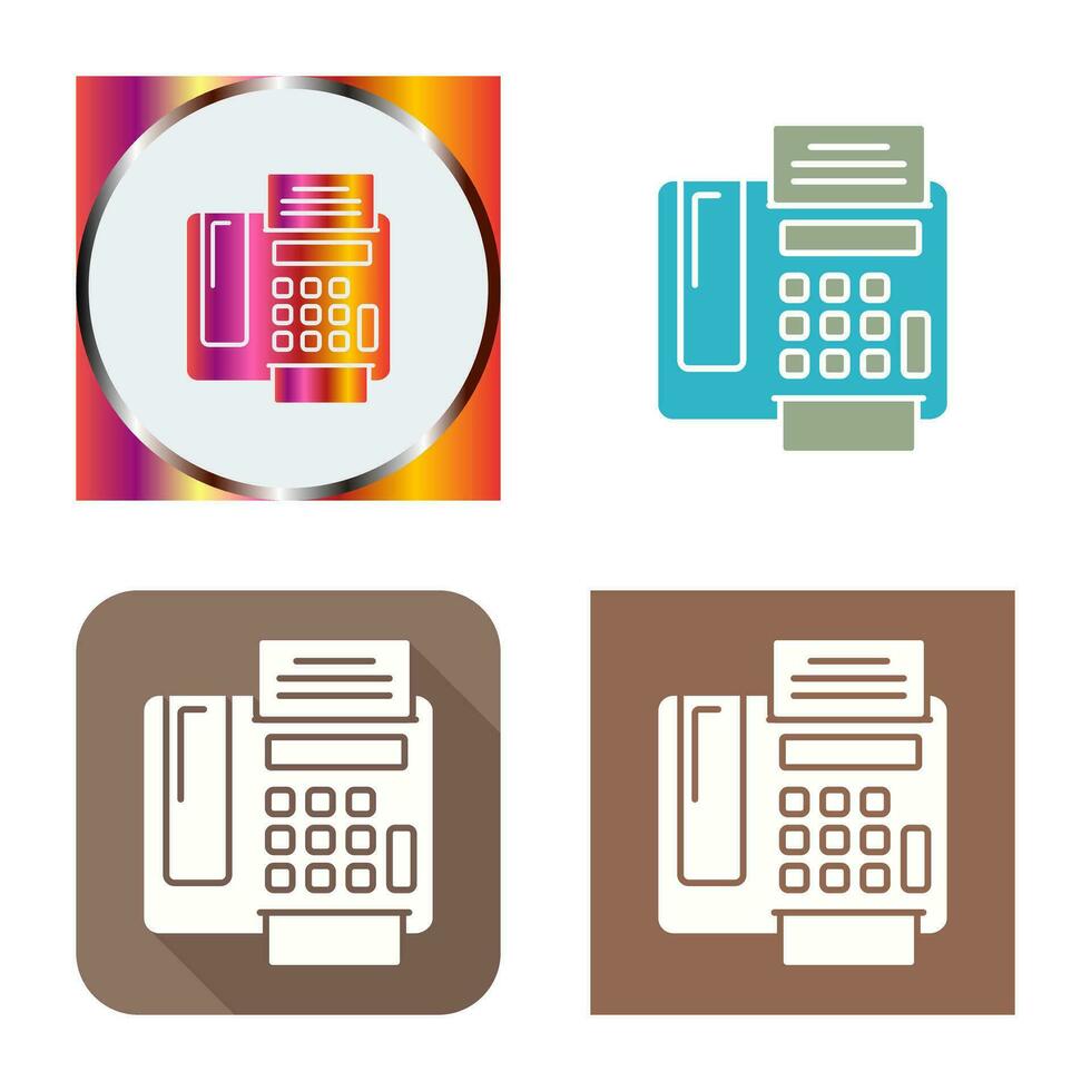 fax Machine Vector Icon