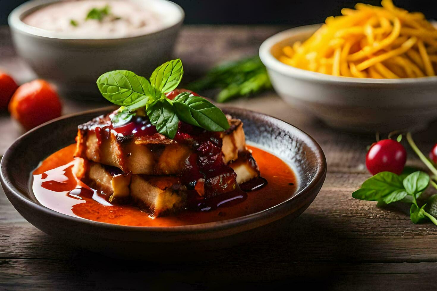 the best vegan food in the world. AI-Generated photo