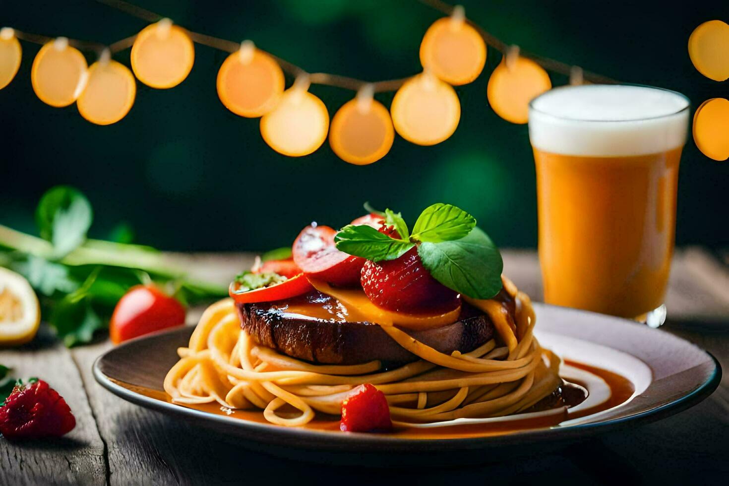 the best food and drink in the world. AI-Generated photo