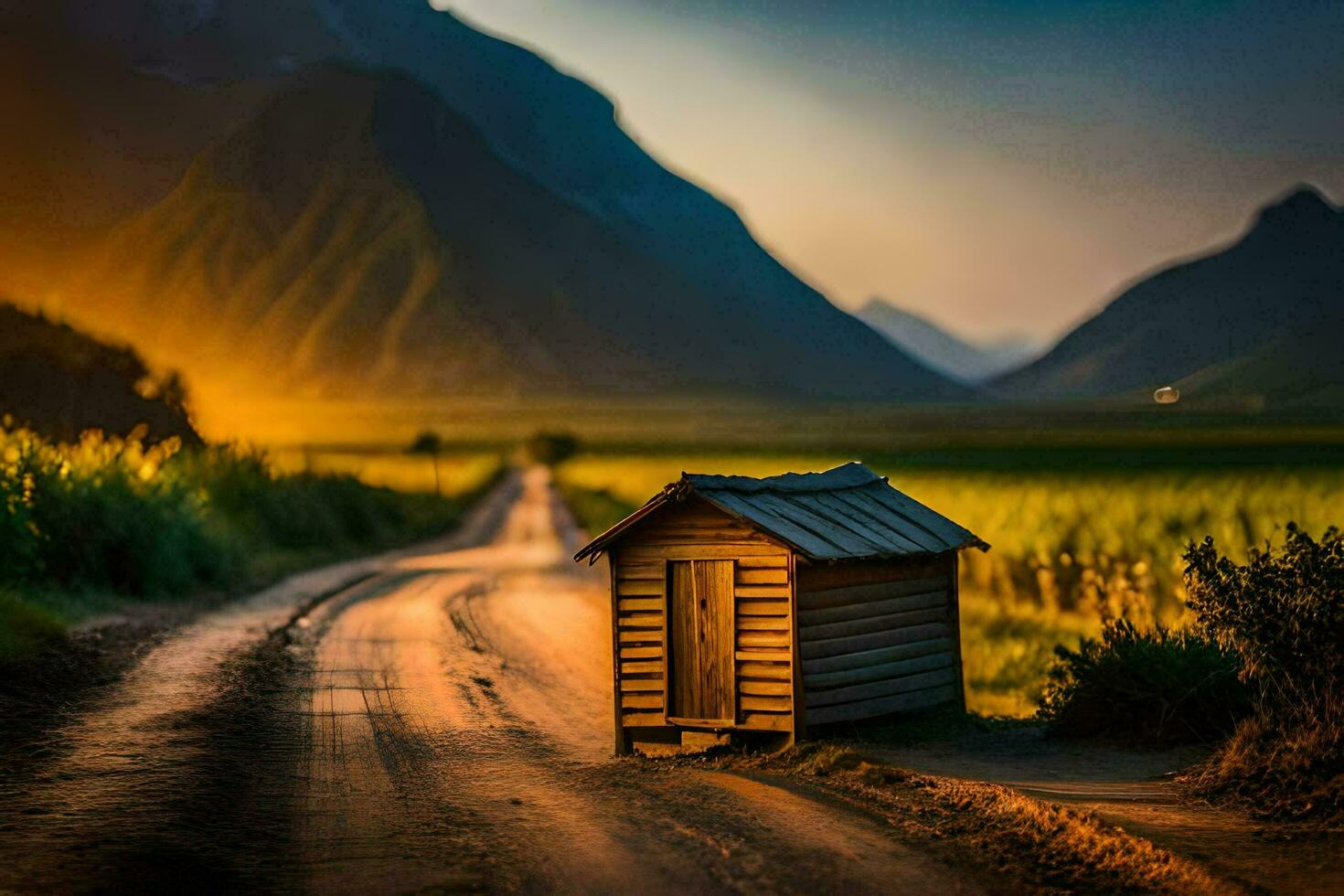 the road, road, road, road, road, road, road, road, road,. AI-Generated photo