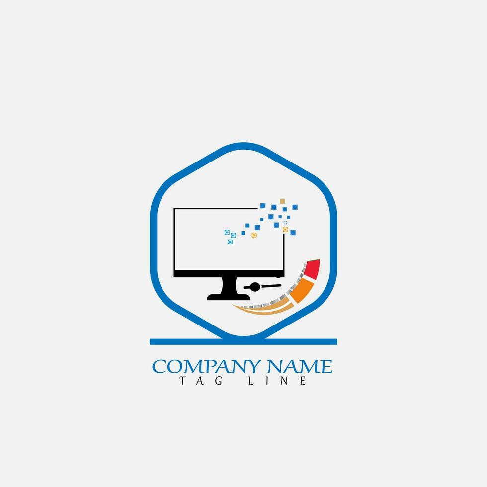 vector computer literacy logo