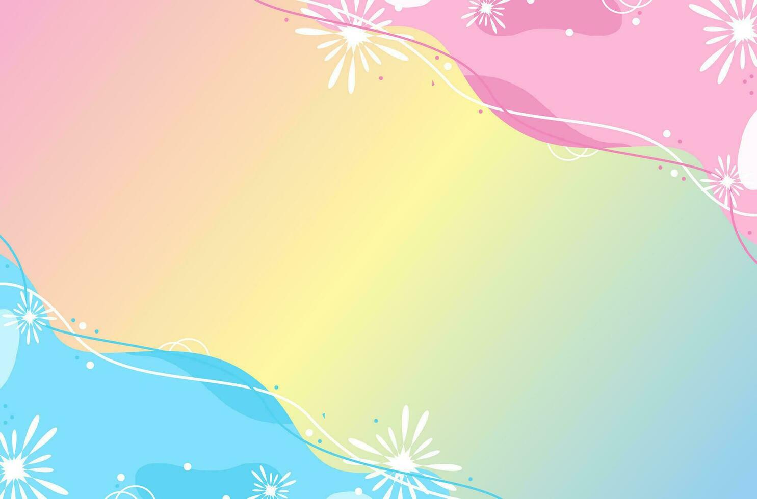 Aesthetic Pastel Banner Background vector