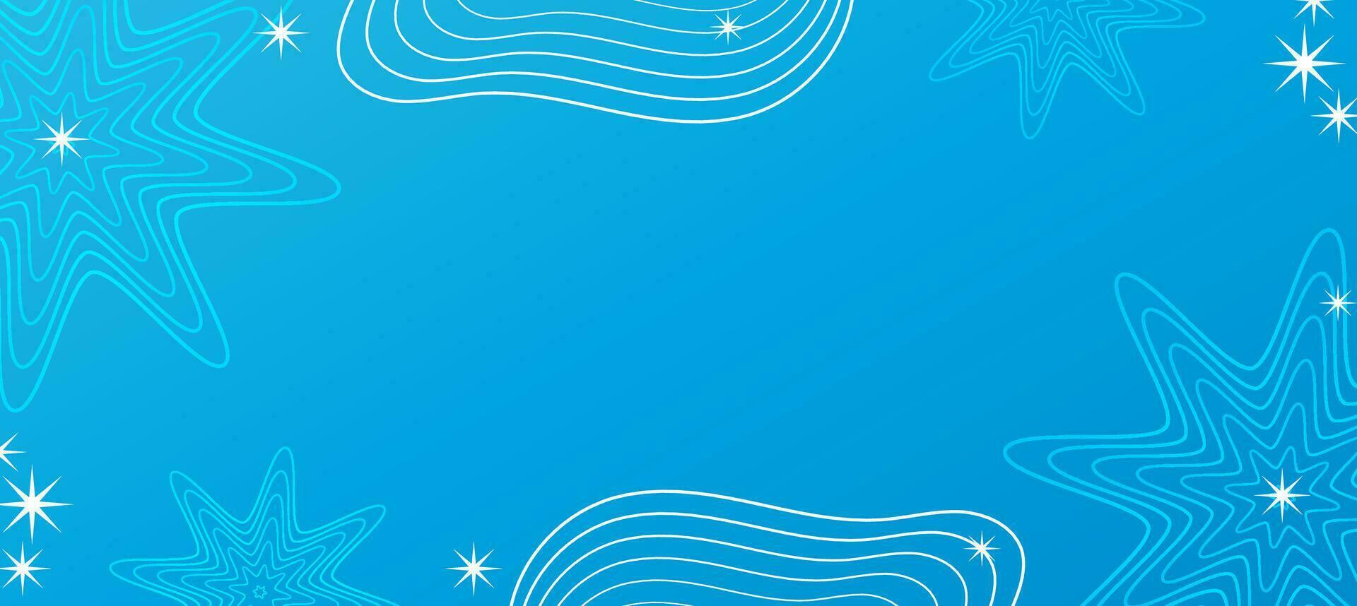 Abstract Blue Banner Background vector