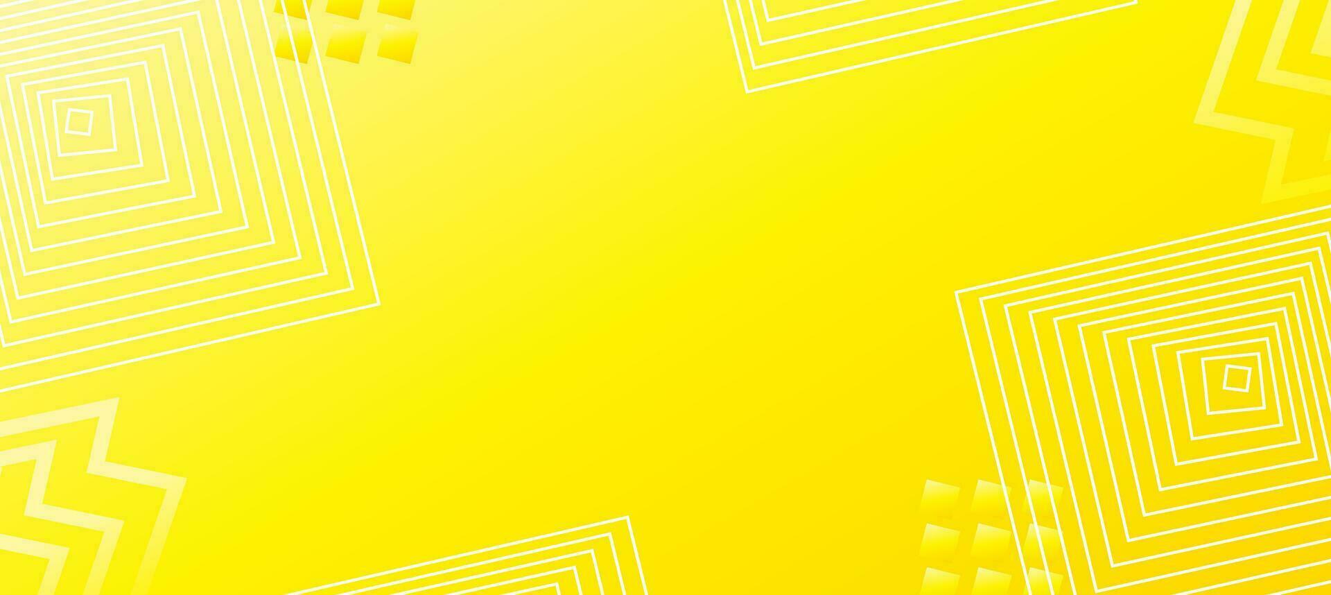 Abstract Line Yellow Banner Background vector