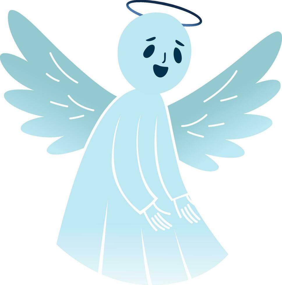 Ethereal imaginary friend, vector illustration, Tulpa, Theosophy, mysticism, and the paranormal ghost, stock vector image