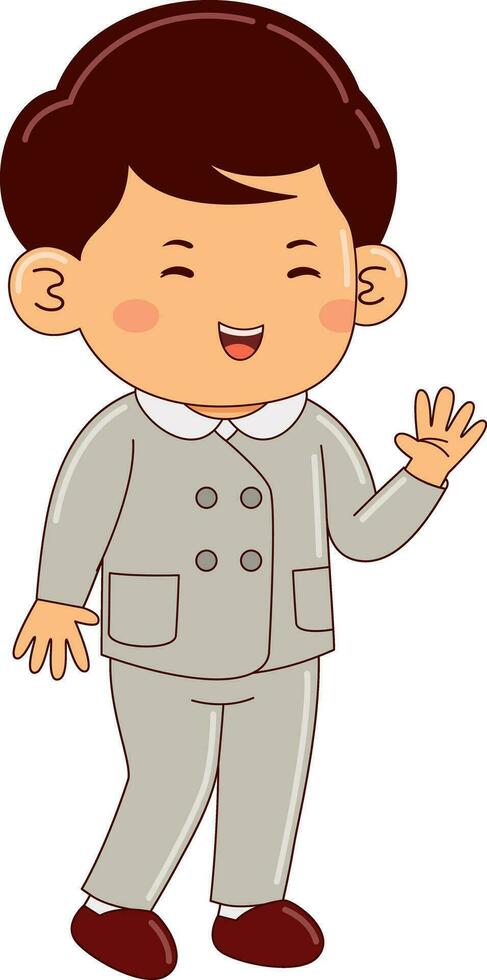 kids wear japan school uniform vector