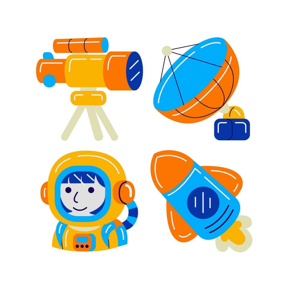 space element vector illustrattion