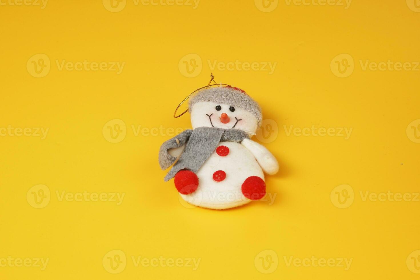 Snowman toy isolated photo