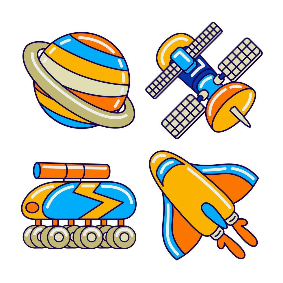 space element vector illustrattion