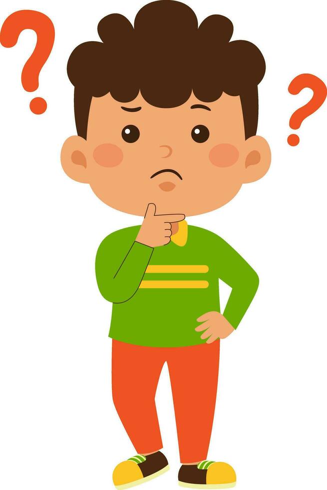 cute little kid boy vector illustration