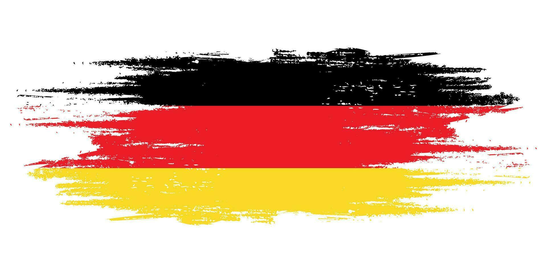 Germany brush flag, Germany flag brush watercolor flag design element vector