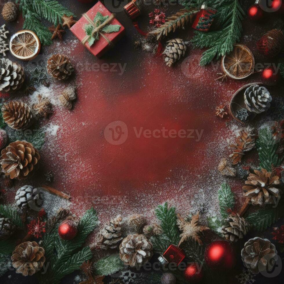 ai generative, cozy Merry Christmas background or happy New Year background. photo