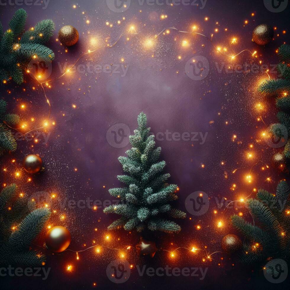 ai generative, cozy Merry Christmas background or happy New Year background. photo