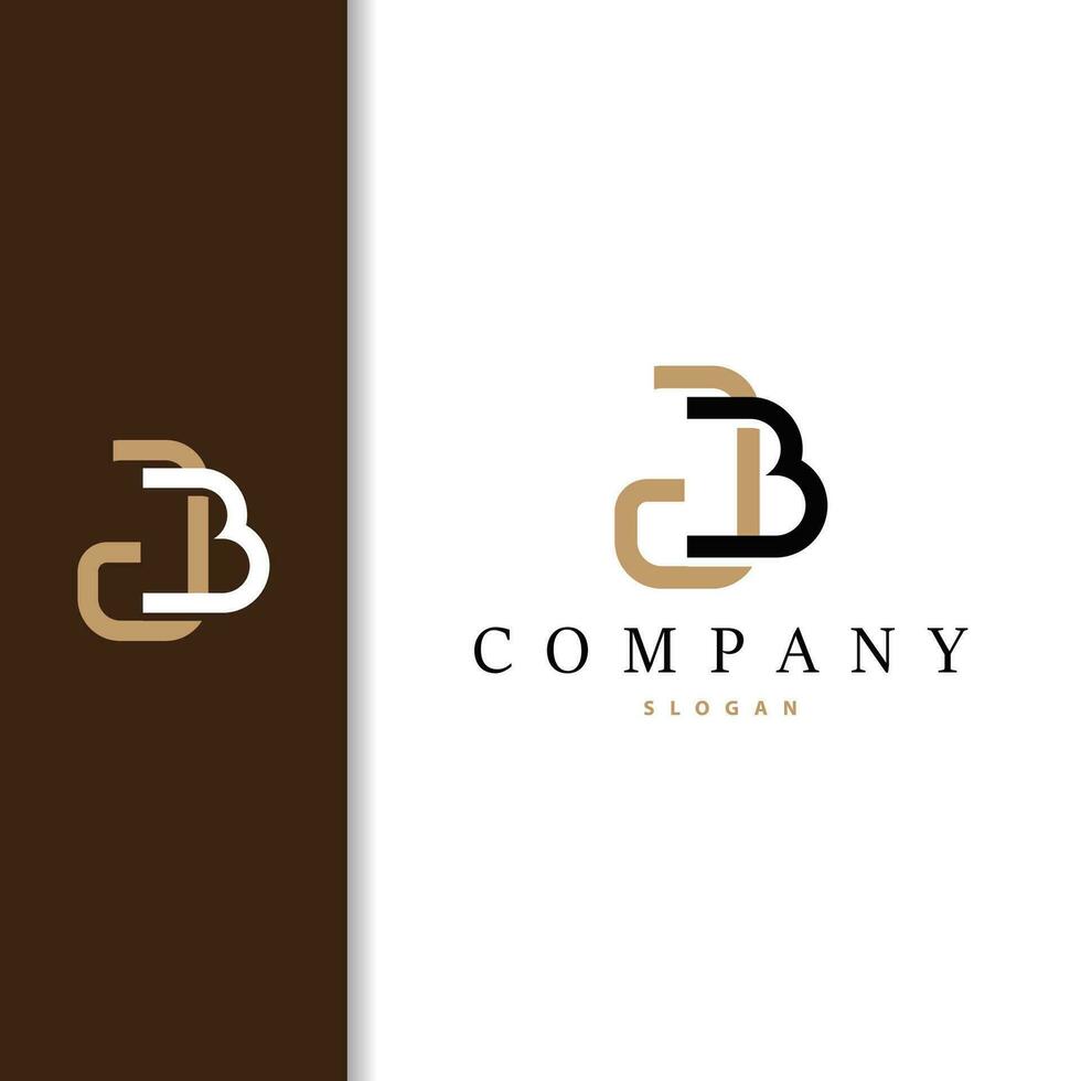 Minimalist GB Letter Logo, BG Logo Brand Modern and Luxury Icon Vector Template Element