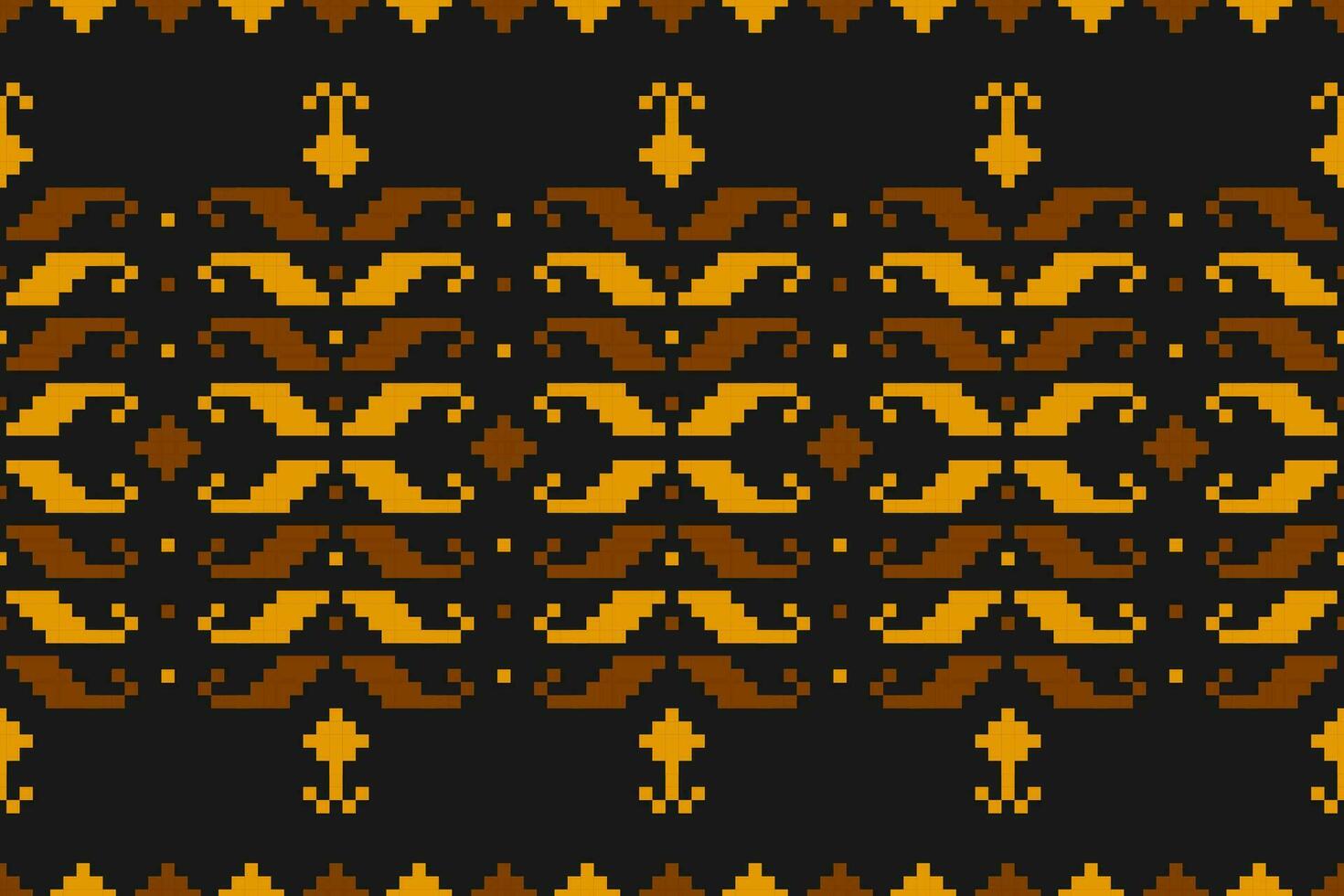 Ethnic Aztec pattern art. Geometric seamless pattern in tribal, folk embroidery, and Mexican style. vector