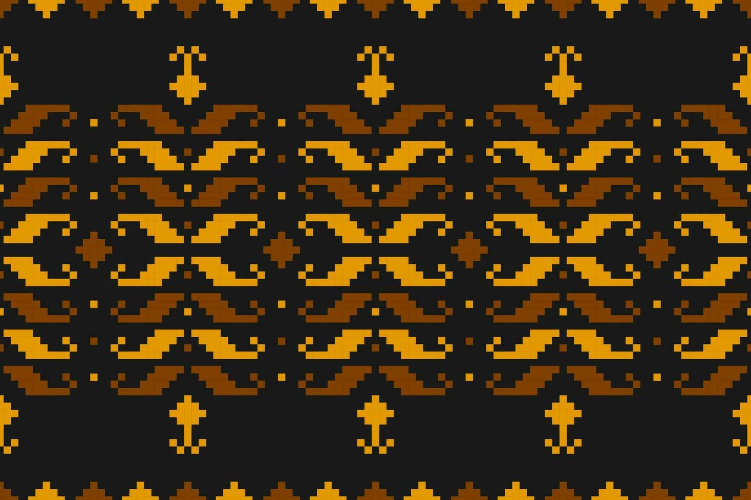 Ethnic Aztec pattern art. Geometric seamless pattern in tribal, folk embroidery, and Mexican style. vector