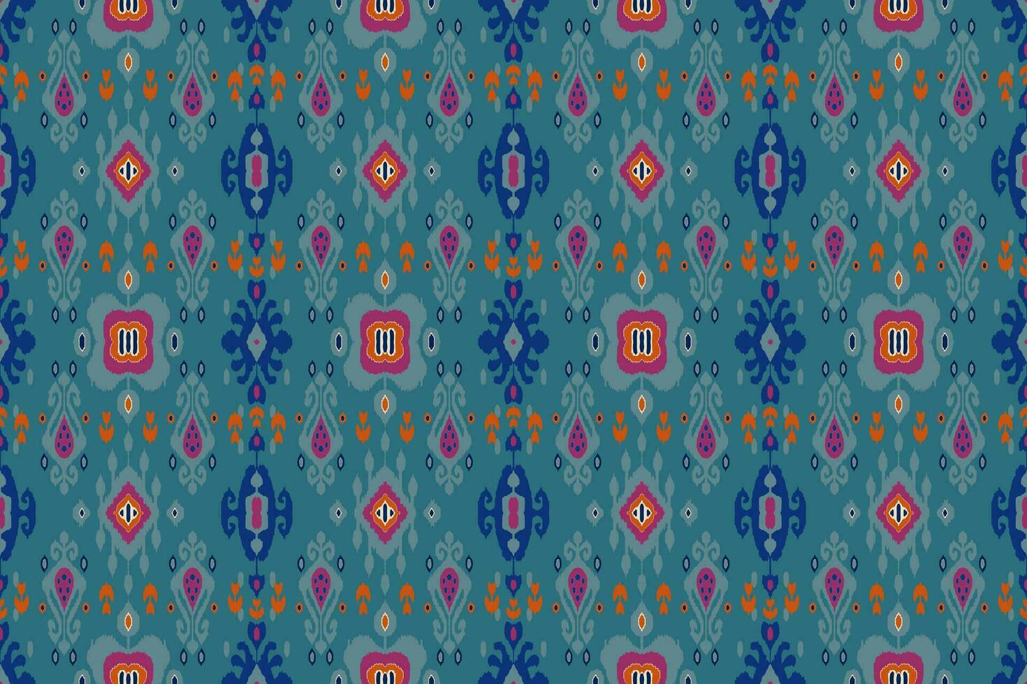 ikat tribal indio sin costura modelo. étnico azteca tela alfombra mandala ornamento nativo boho cheurón textil.geometrico africano americano oriental tradicional vector ilustraciones. bordado estilo.