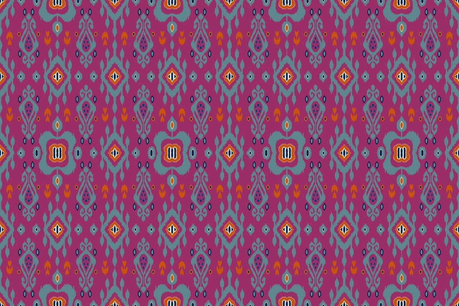 Ikat tribal Indian seamless pattern. Ethnic Aztec fabric carpet mandala ornament native boho chevron textile.Geometric African American oriental traditional vector illustrations. Embroidery style.