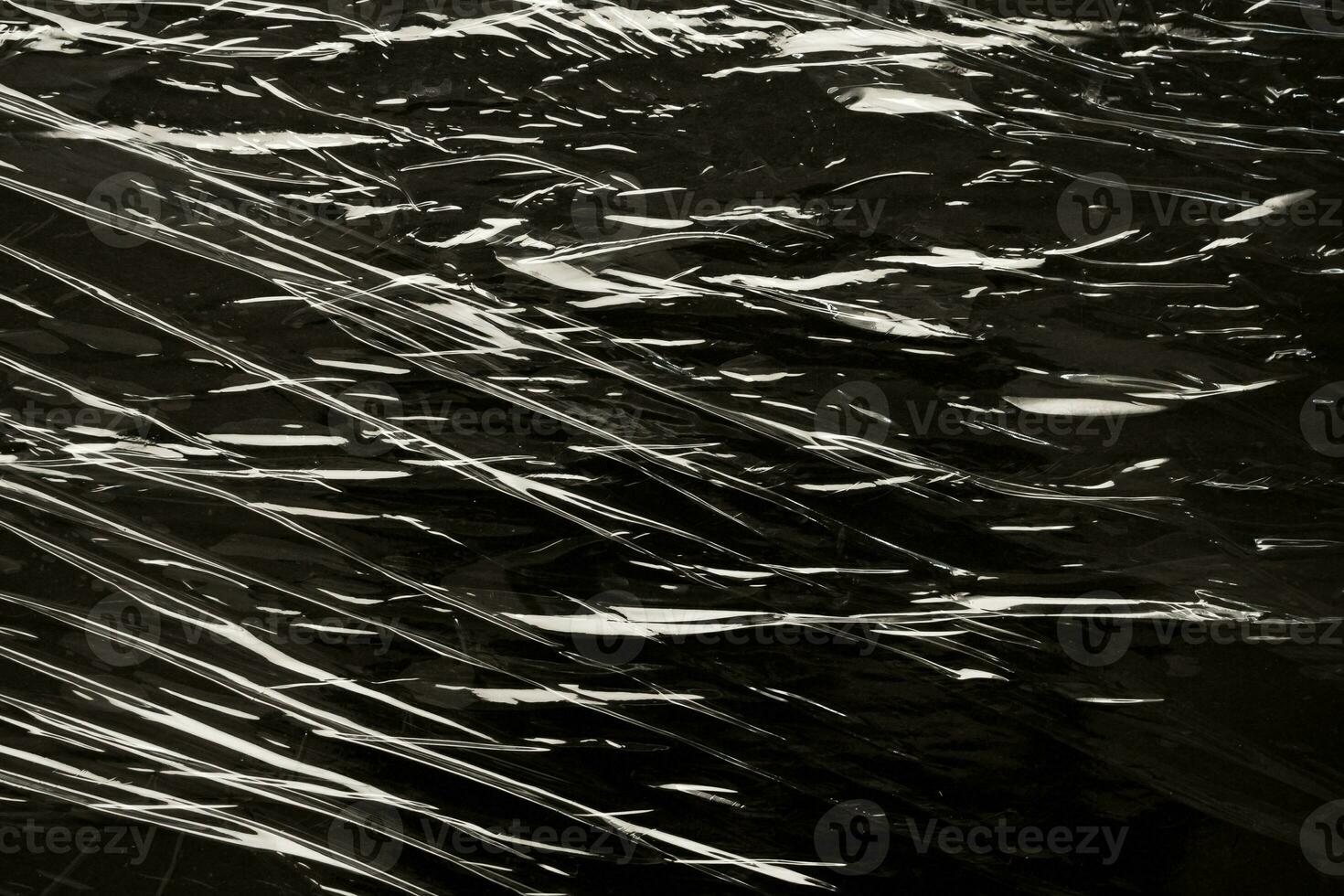 transparent plastic film wrap overlay texture background photo