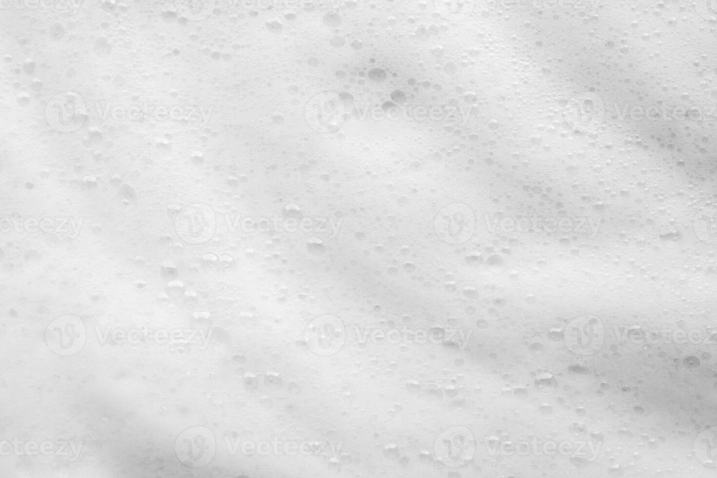 Abstract white soap foam bubbles texture background photo