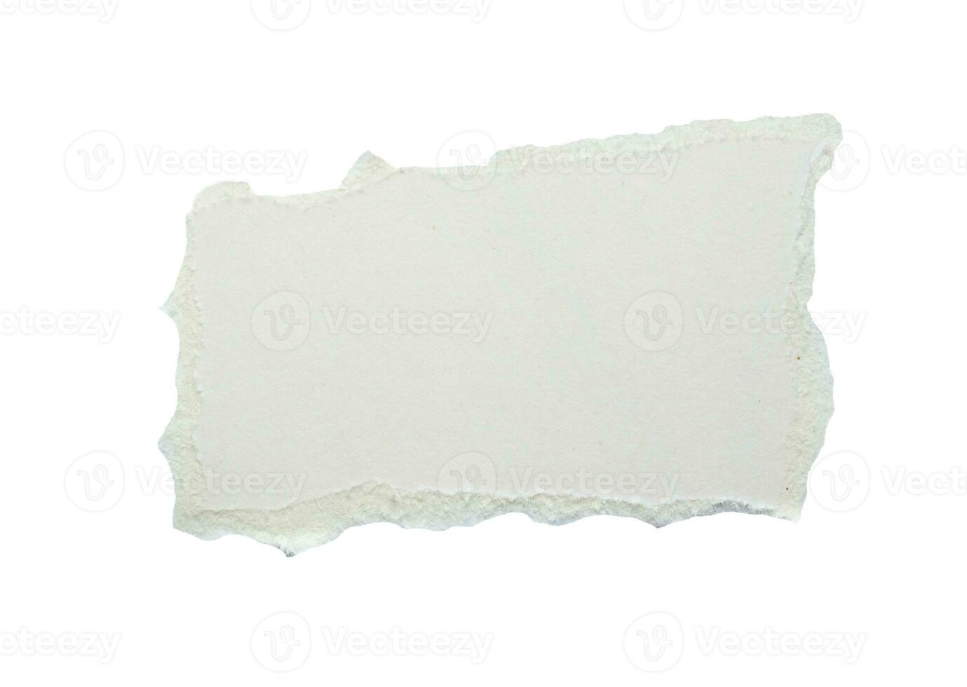 piece of white paper tear isolated on white background photo