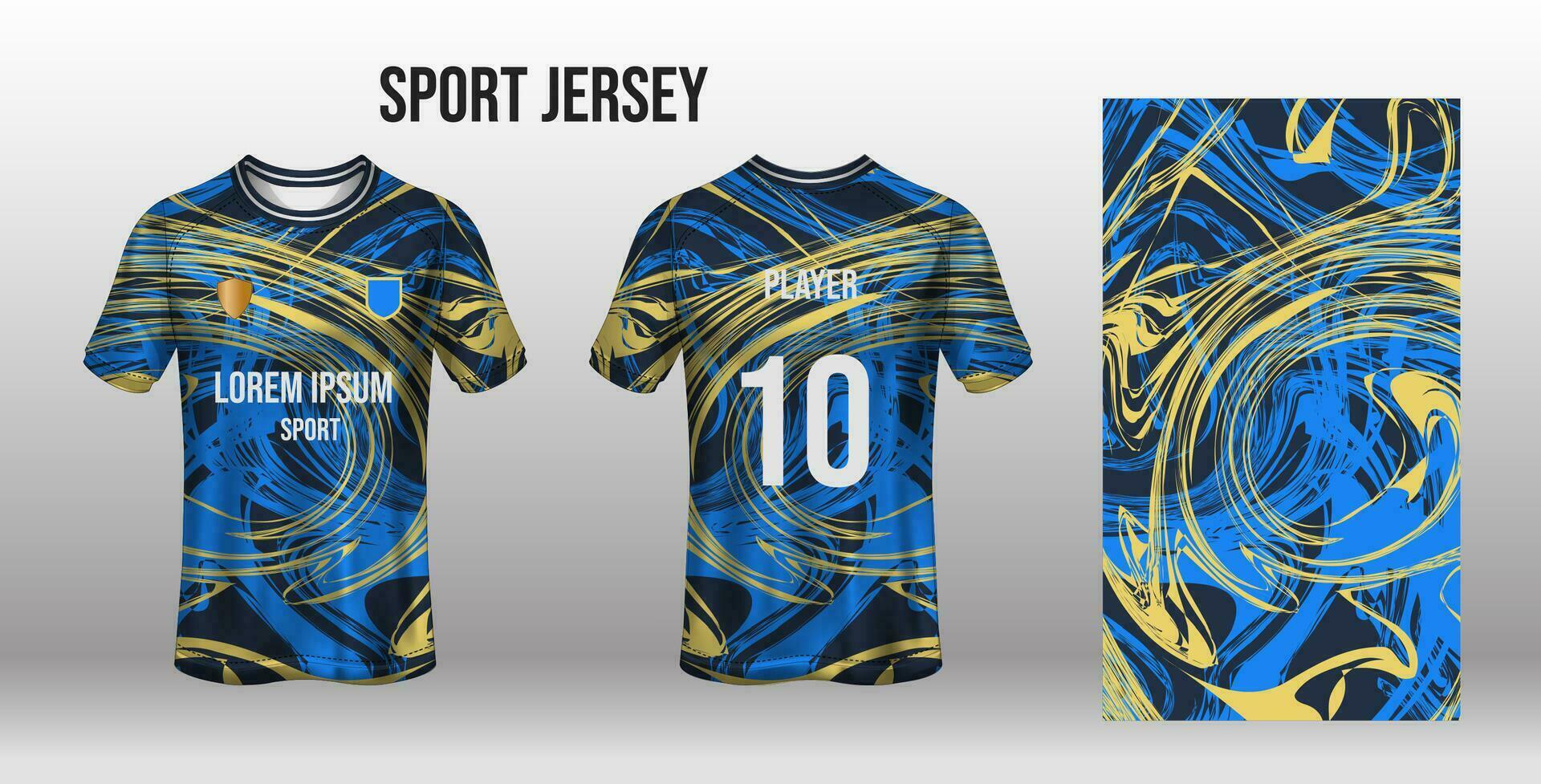 deporte jersey diseño tela textil para sublimación vector