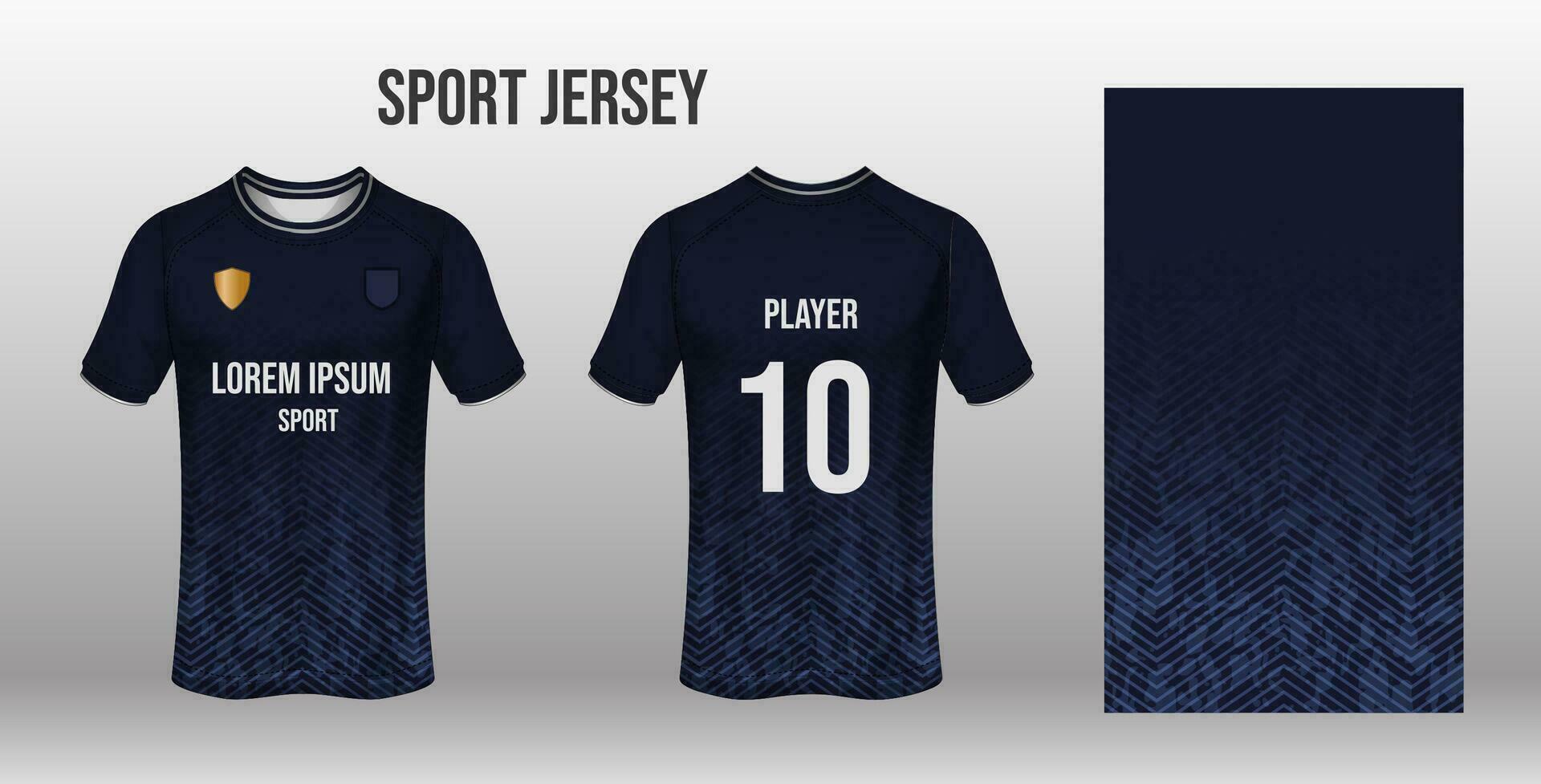 Sport jersey design fabric textile for sublimation vector