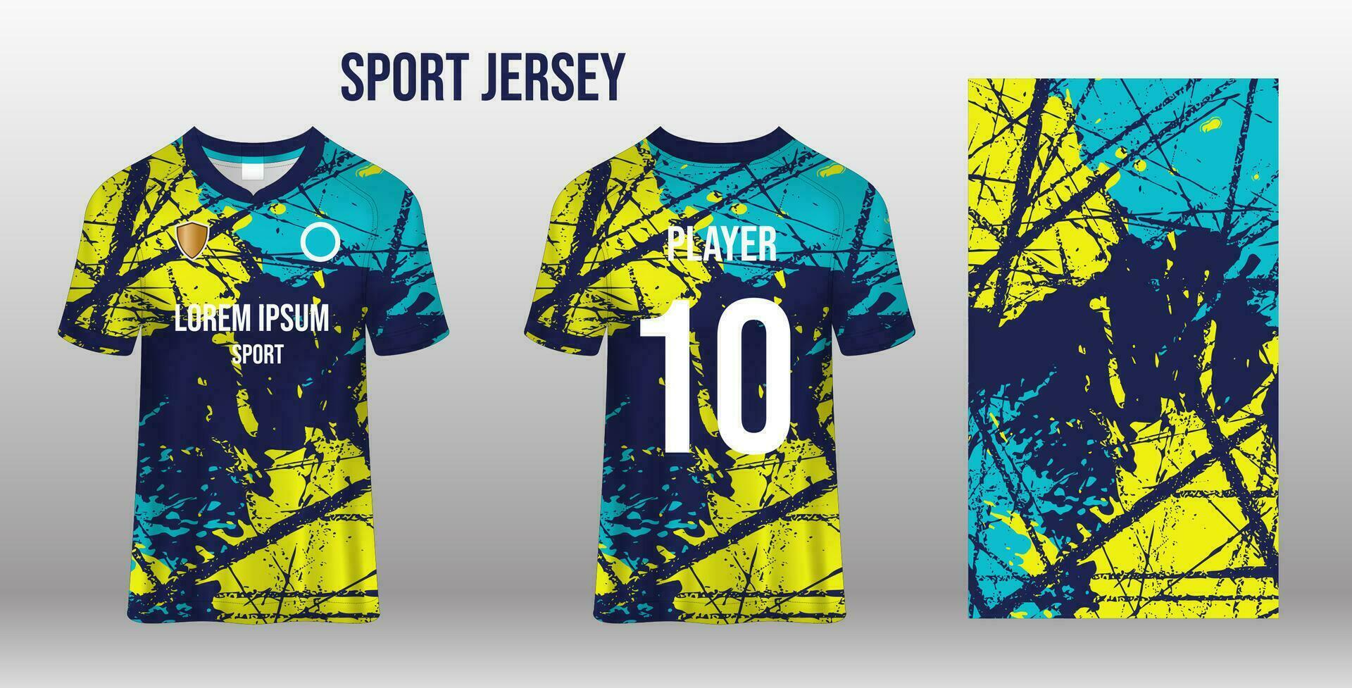 deporte jersey diseño tela textil modelo vector