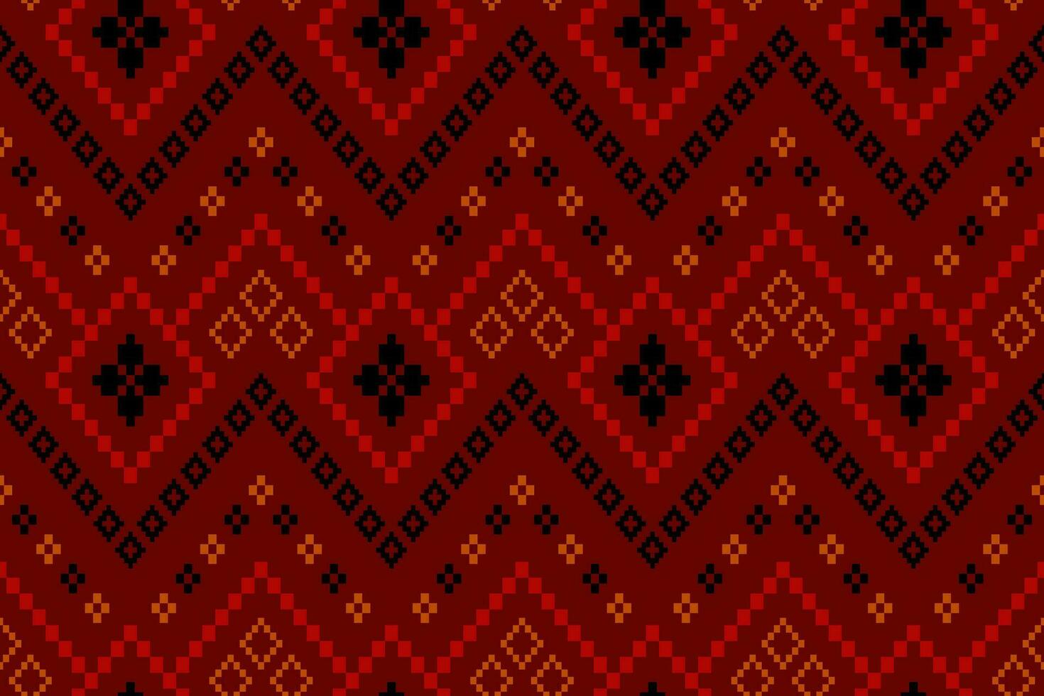 rojo tradicional étnico modelo cachemir flor ikat antecedentes resumen azteca africano indonesio indio sin costura modelo para tela impresión paño vestir alfombra cortinas y pareo de malasia vector