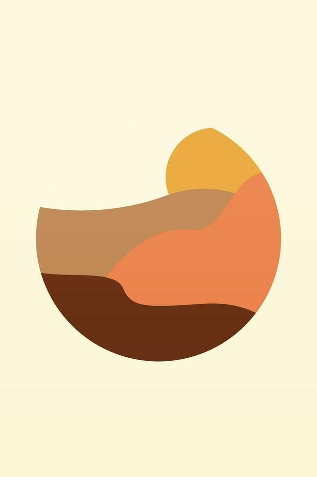 Minimalist Nature Boho Wall Decor vector