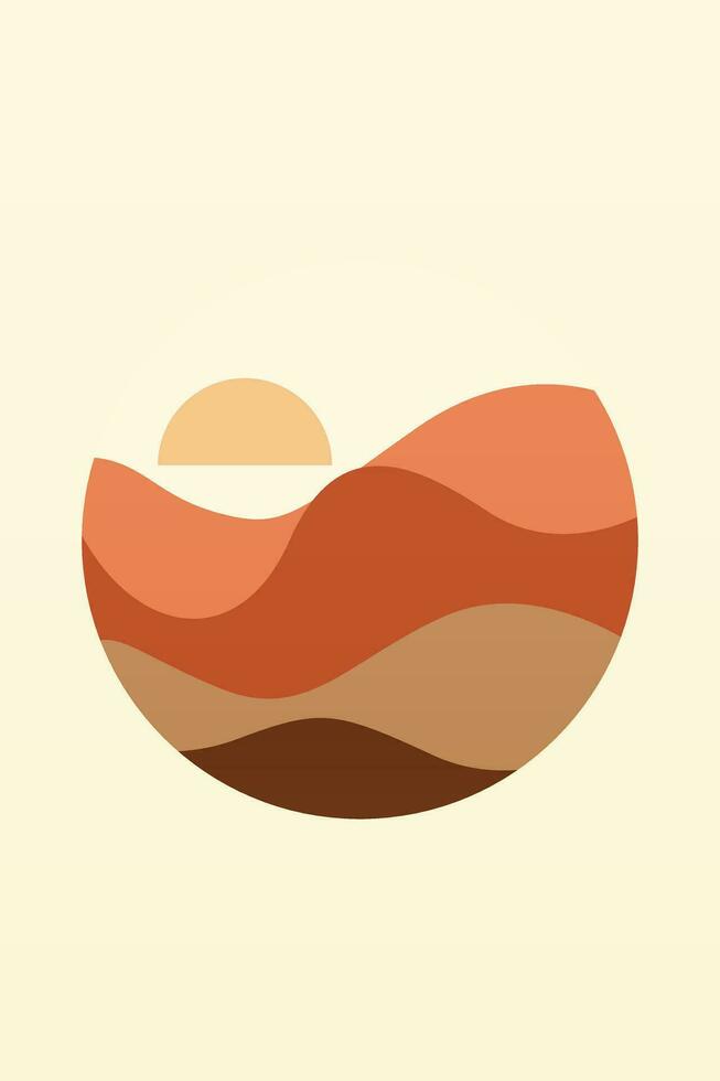 Minimalist Nature Boho Wall Decor vector
