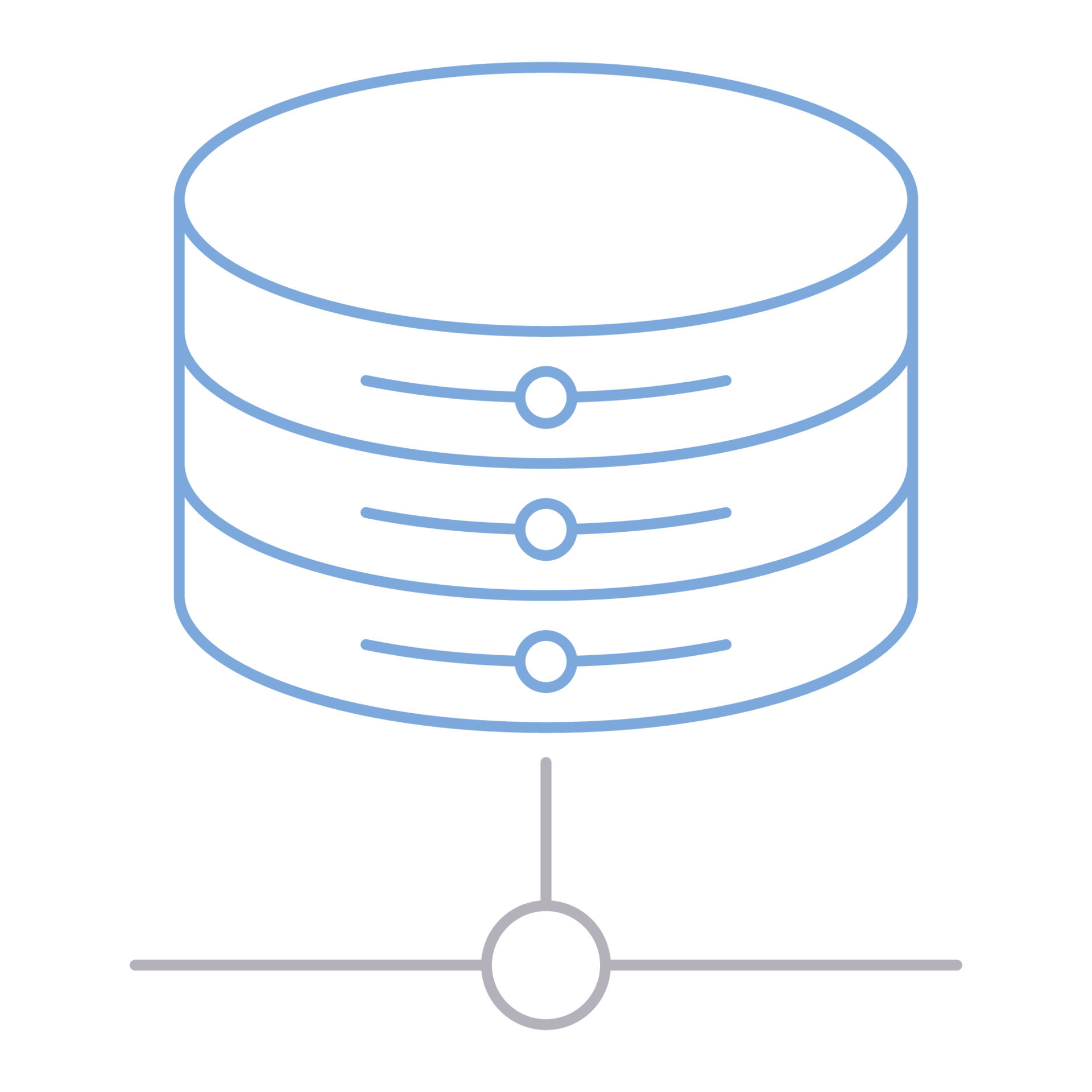 a diagram of a database with two rows 34370300 Vector Art at Vecteezy