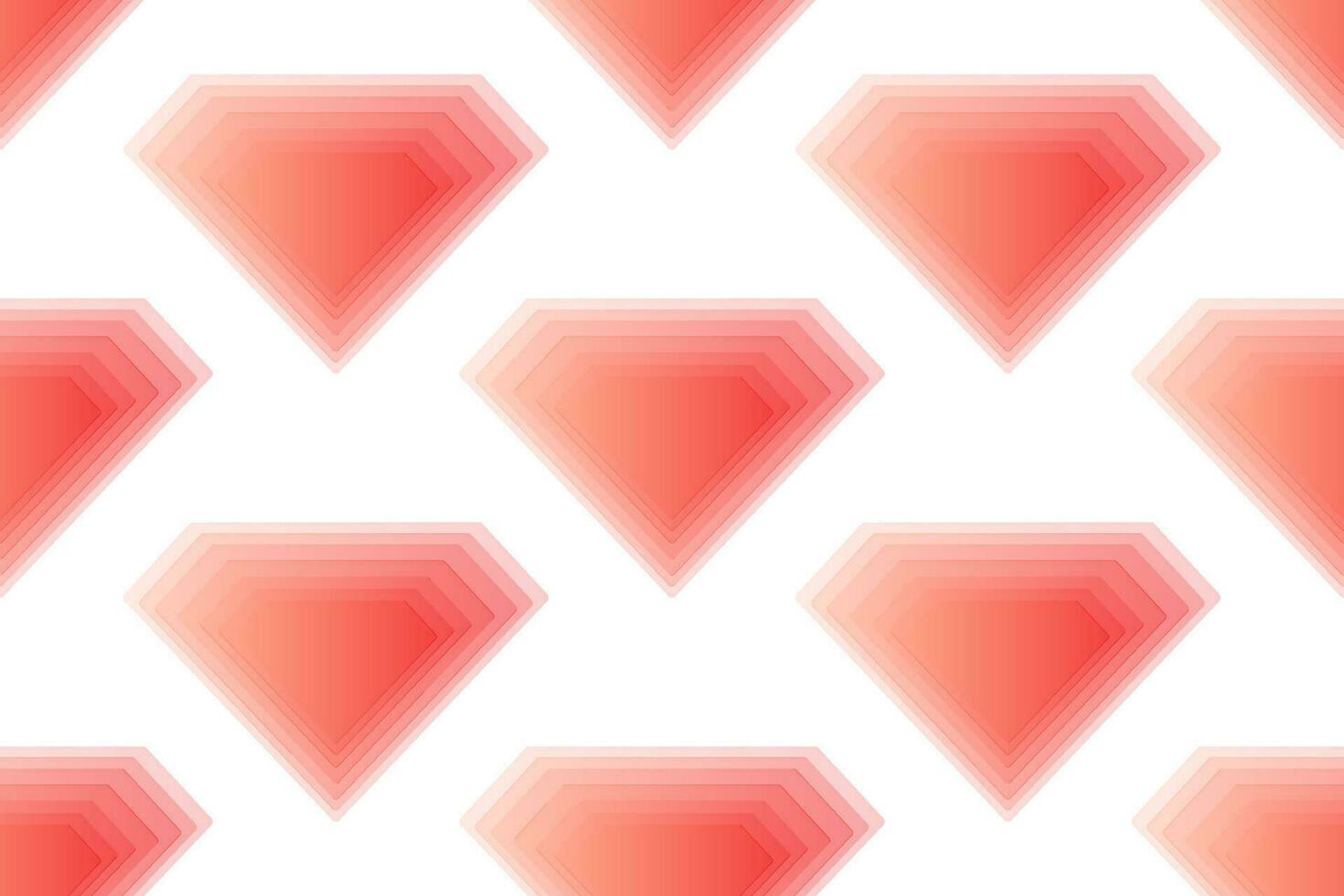 a red and white background with diamonds vector