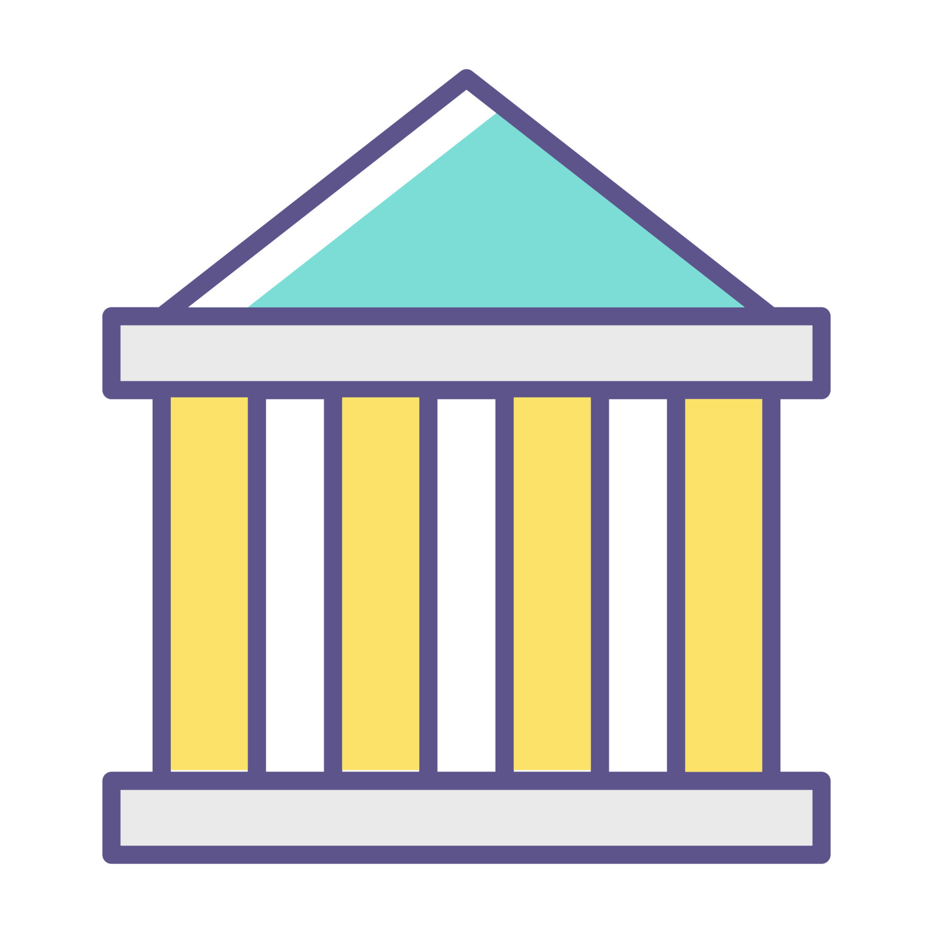 a building with columns and pillars 34370389 Vector Art at Vecteezy