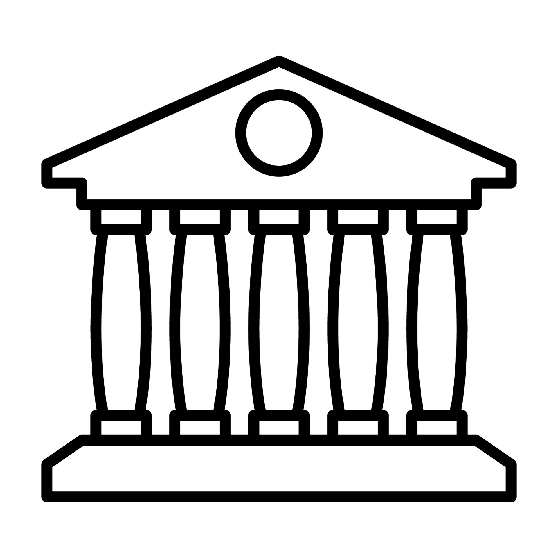 a building with columns and pillars 34370401 Vector Art at Vecteezy