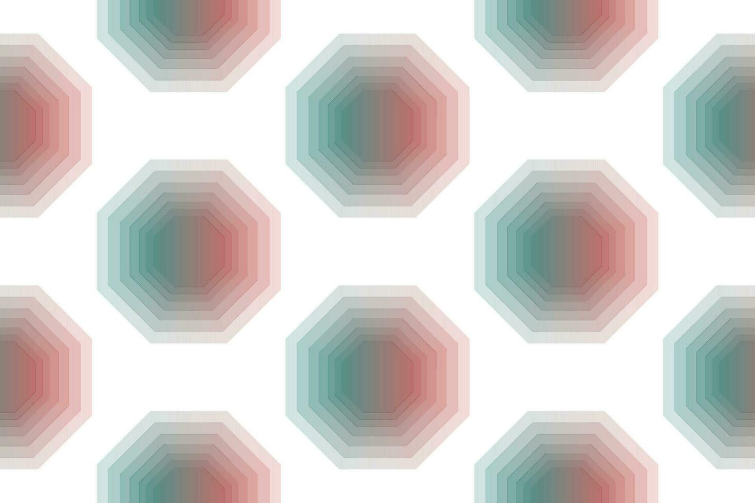 a pattern with red and blue hexagons vector